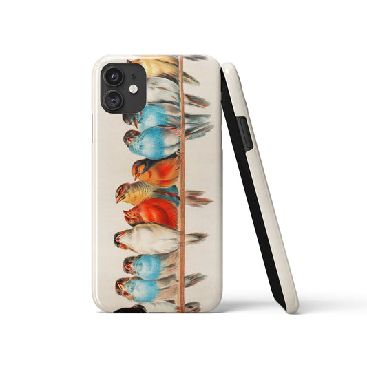 Painted Colorful Birds iPhone Case
