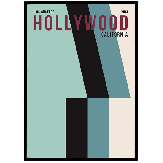 Hollywood Travel Poster