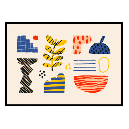 Mid Century Composition Print