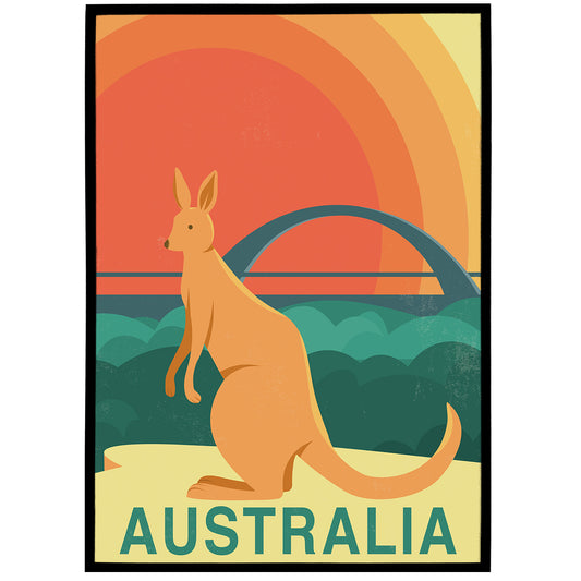 Australia Minimalist Travel Poster