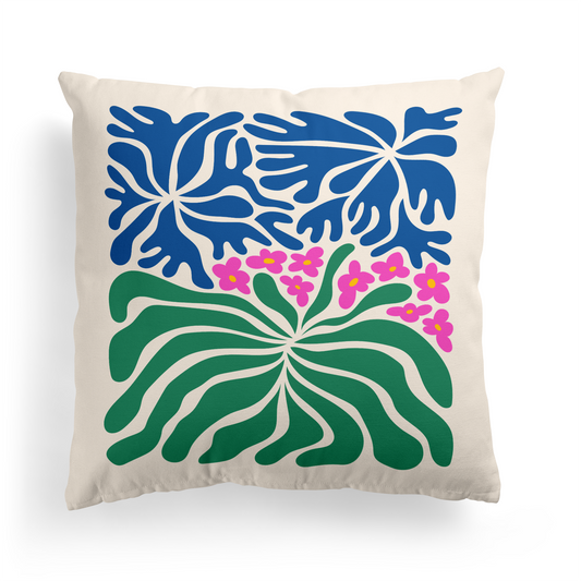 Tropical Nature Colorful Throw Pillow