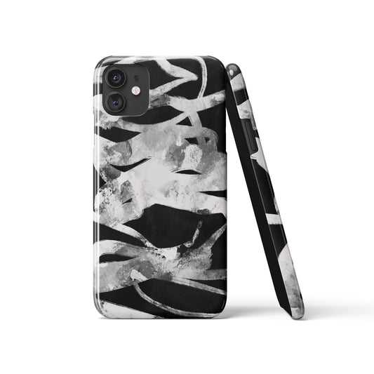 Black Abstract Art iPhone Case