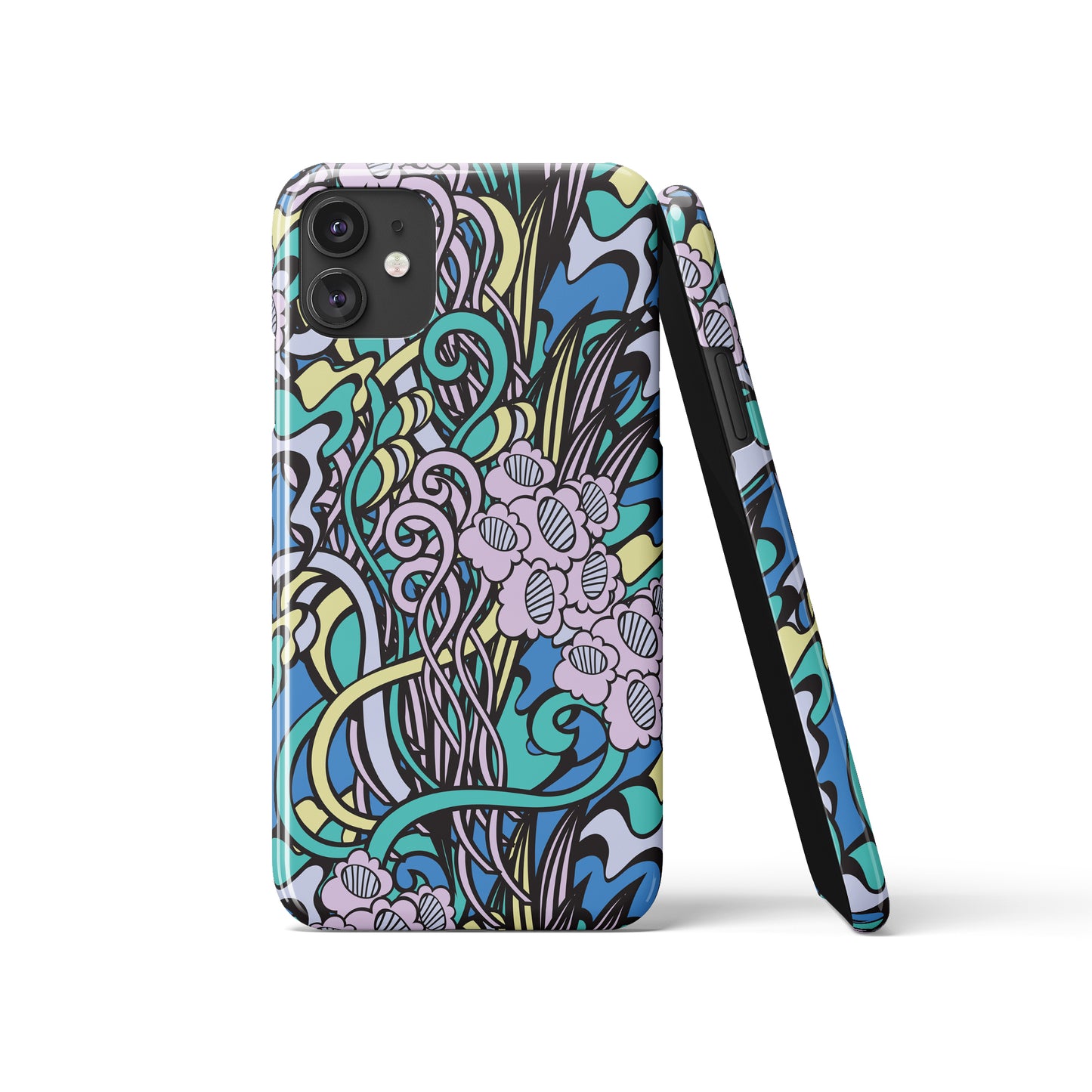 Art Nouveau Floral Pattern iPhone Case