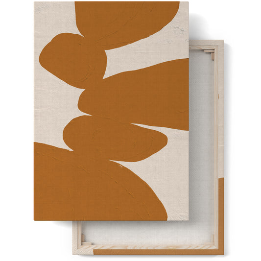 Mustard Modern Colorblocks Canvas Print