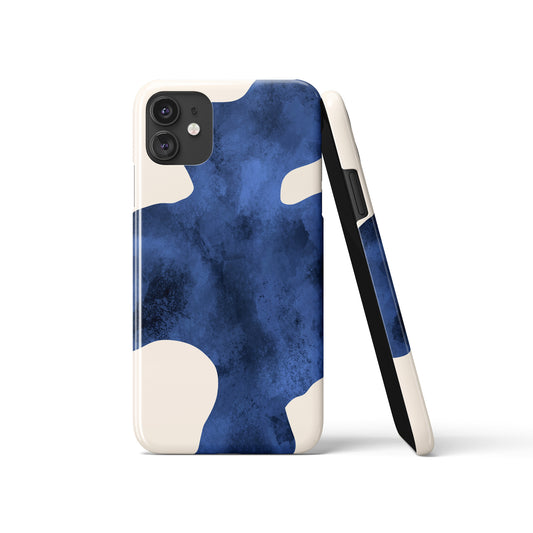 Blue Abstract Shape iPhone Case