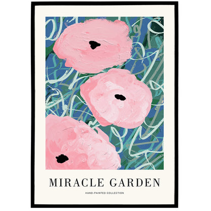 Miracle Garden Acrylic Painted Poster