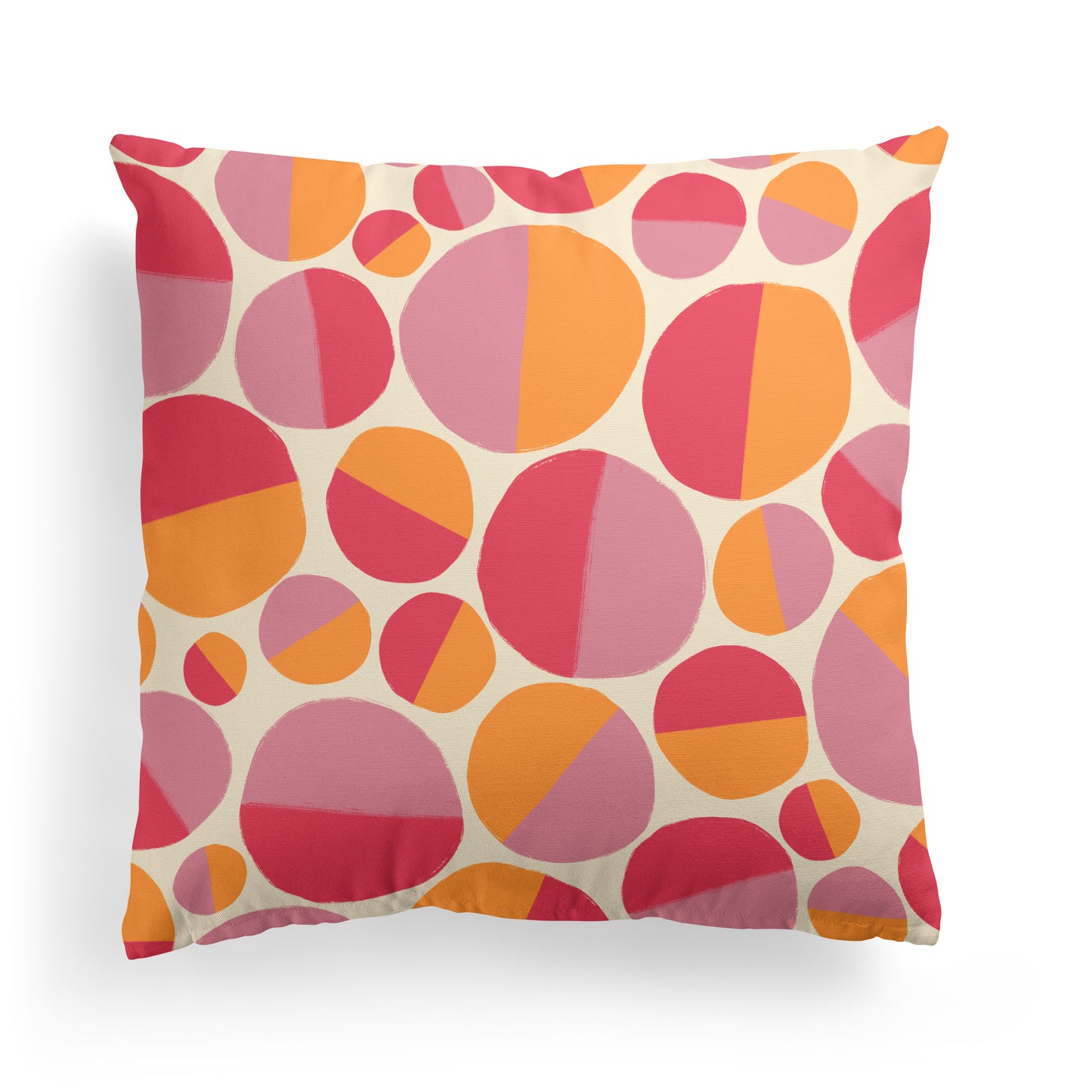 Colorful Summer Pattern Throw Pillow