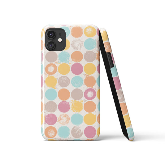 Pastel Geometry Shape Mid Century iPhone Case