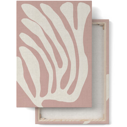 Pink Leaf Canvas Print