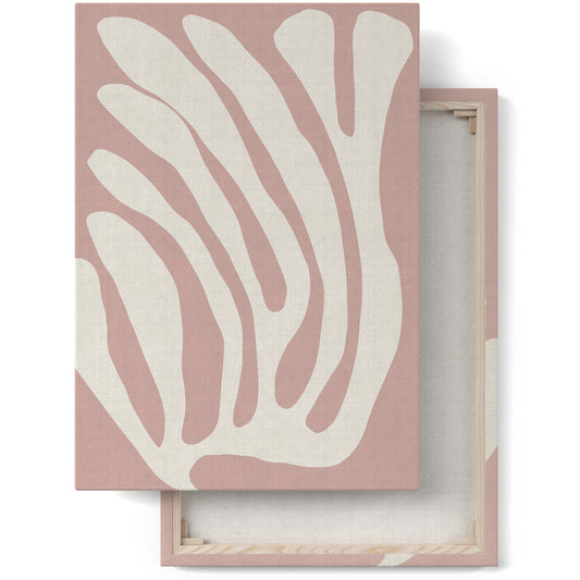 Pink Leaf Canvas Print