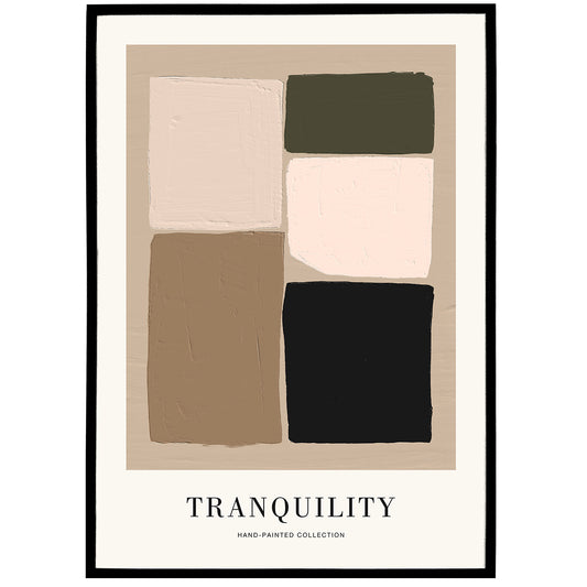 Tranquillity, Abstract Color Blocks Poster