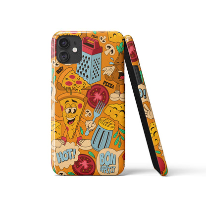 Pizza Lover, Food Doodle iPhone Case