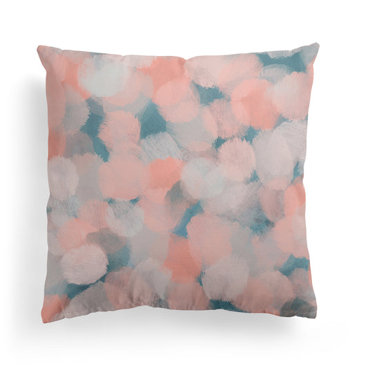 Spring Flurry Sage Mint Blue Pink Throw Pillow