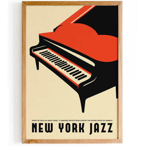 New York Jazz Piano Poster