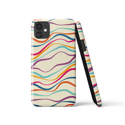Colorful Striped Pattern iPhone Case