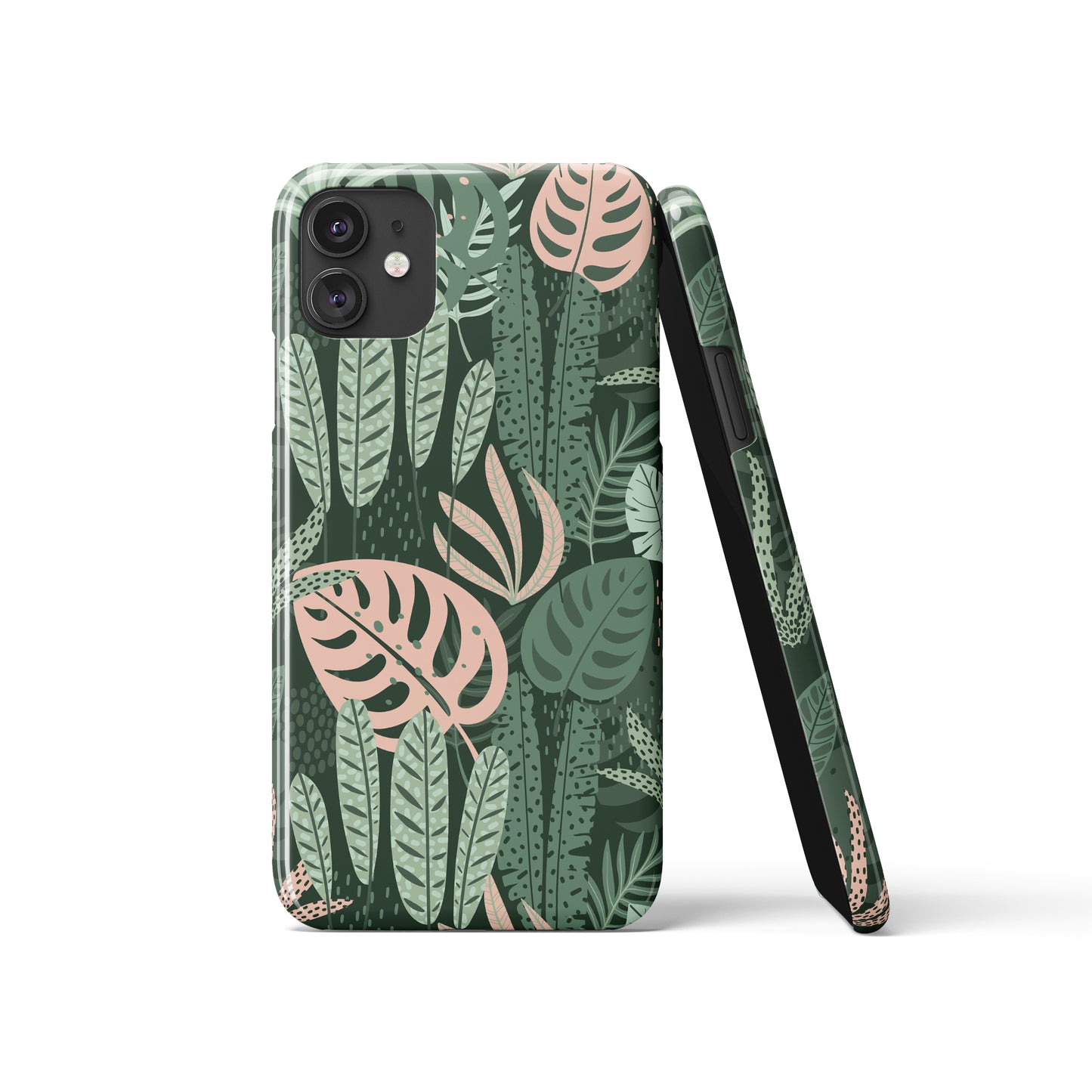 Green Tropical Monstera Floral iPhone Case