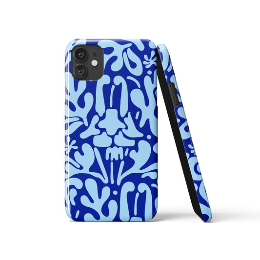 Blue Art Deco iPhone Case