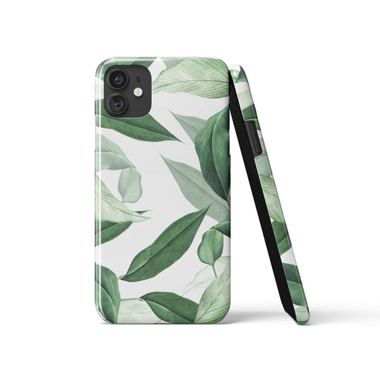 Green Leaves Nature Art iPhone Case