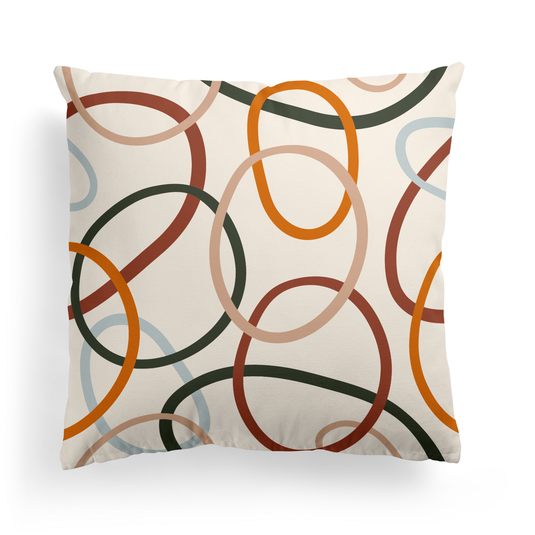 Modern Boho Geometric Minimalist Throw Pillow