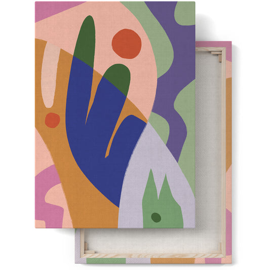 Colorful Cutouts Canvas Print