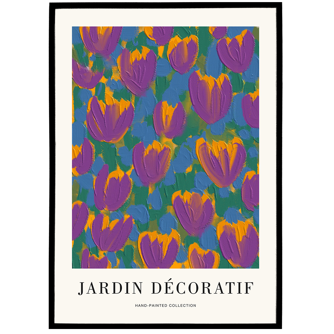 Jardin Décoratif Floral Poster