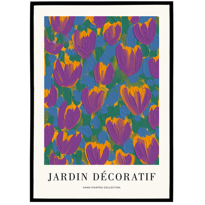 Jardin Décoratif Floral Poster