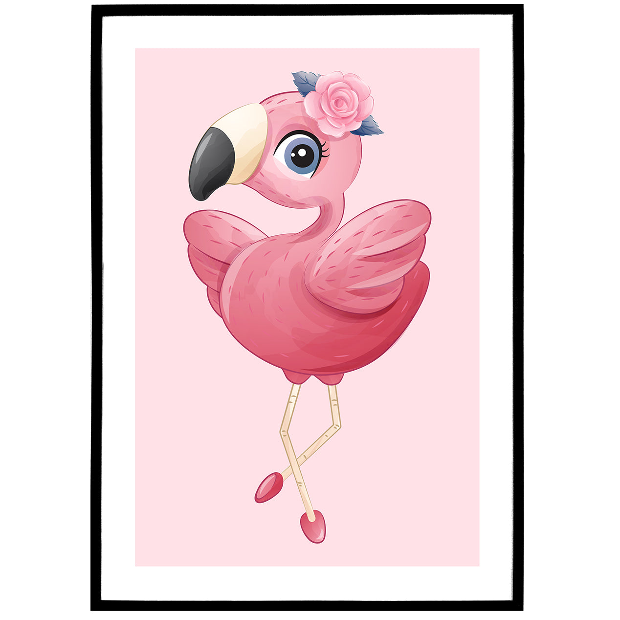 Little Flamingo No.1 Poster