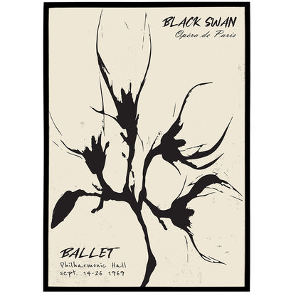 Black Swan Ballet Poster