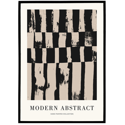 Hand Painted Modern Abstract Poster