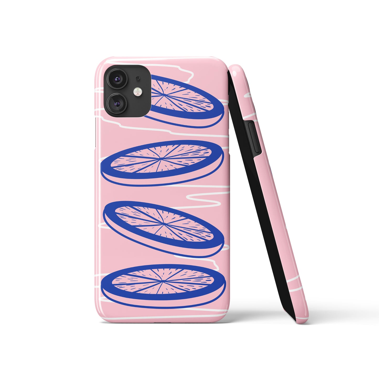 Blue Pink Modern iPhone Case