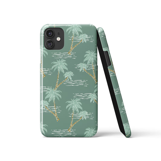 Hawaii Summer Palms Tree Sea iPhone Case