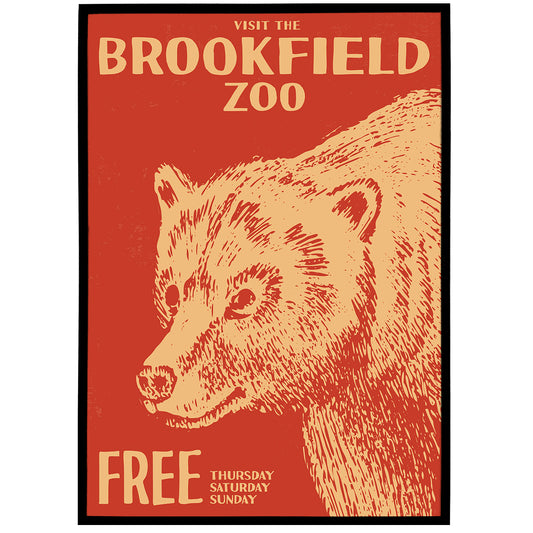 Brookfield Zoo, Chicago Poster