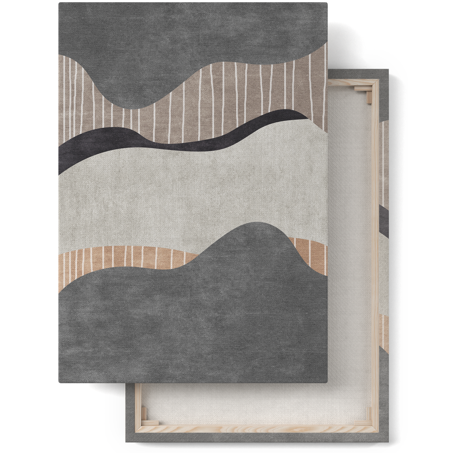 Abstract Scandi Landscape Canvas Print