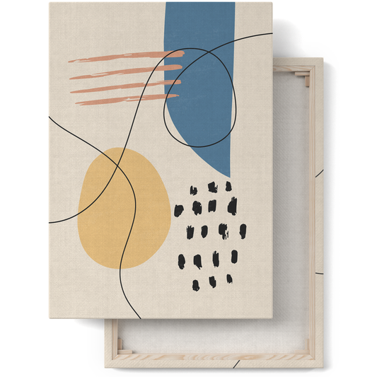 Abstract Shapes Artistic Canvas Print