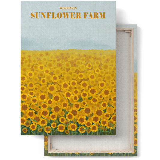 Sunflower Farm Wisconsin Canvas Print