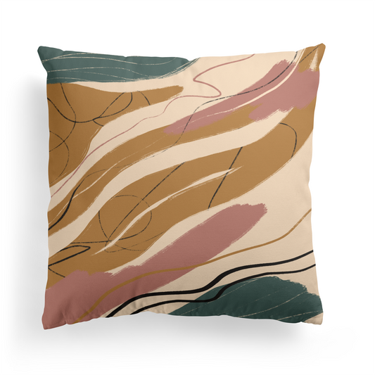 Modern Abstract Colorful Throw Pillow