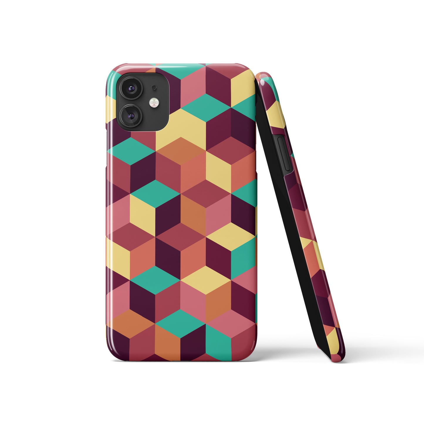 Retro Bauhaus Geometric iPhone Case