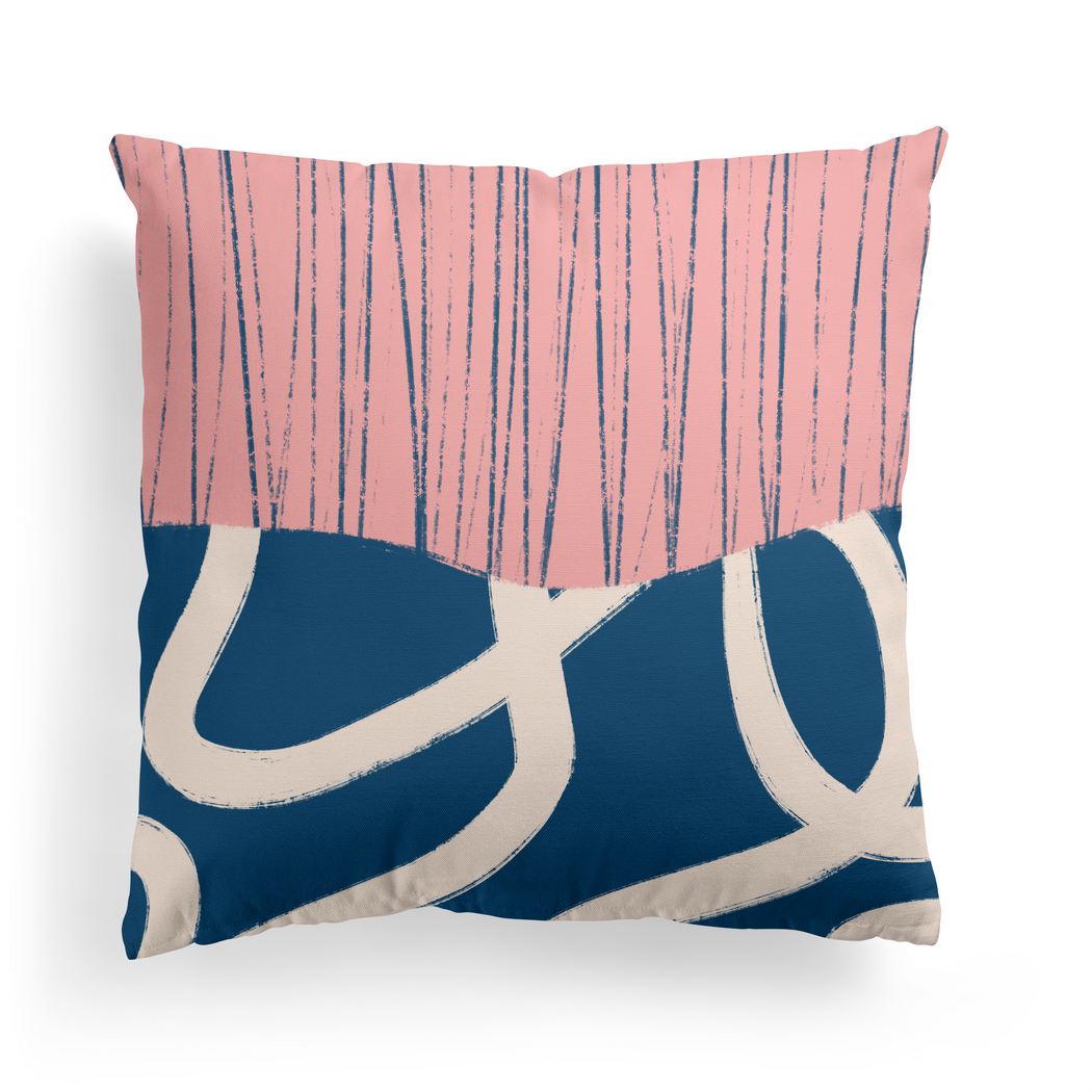 Modern Abstract Pattern Throw Pillow