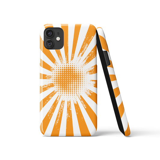 Retro Yellow Sun iPhone Case