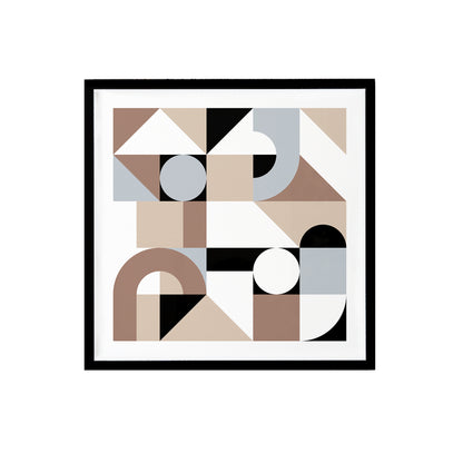 Pastel Bauhaus Geometric Print