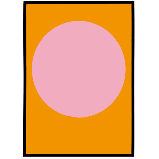 Minimalist Pink Sun Poster