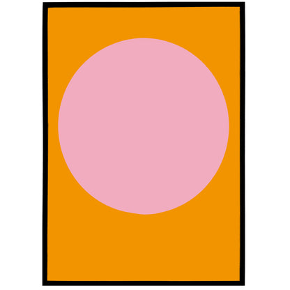 Minimalist Pink Sun Poster