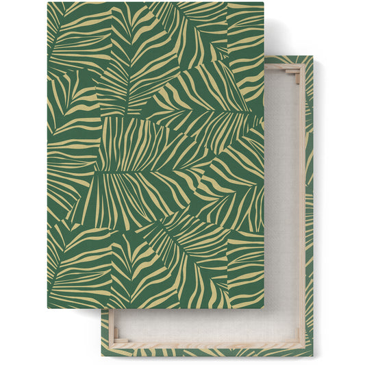 Abstract Green Nature Canvas Print