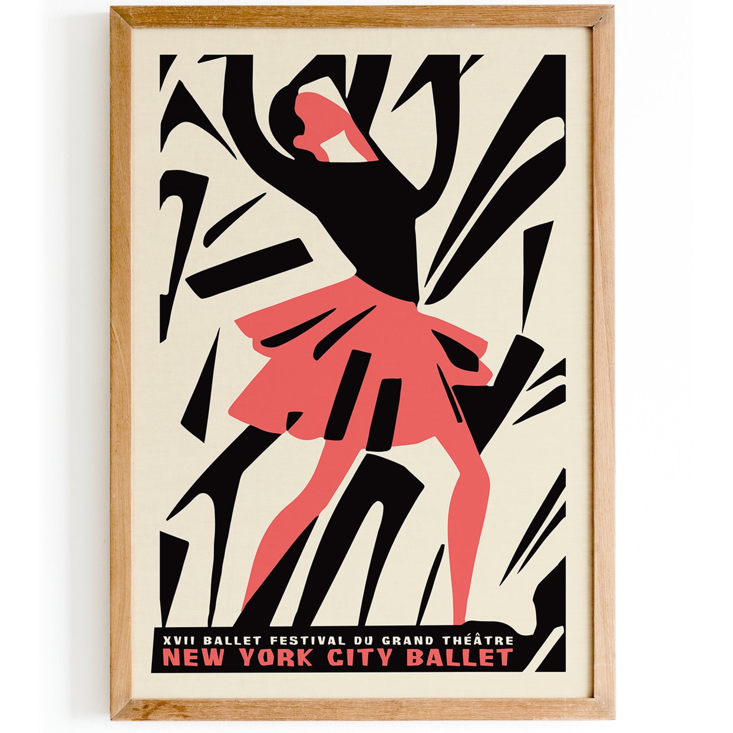 New York City Ballet Retro Poster