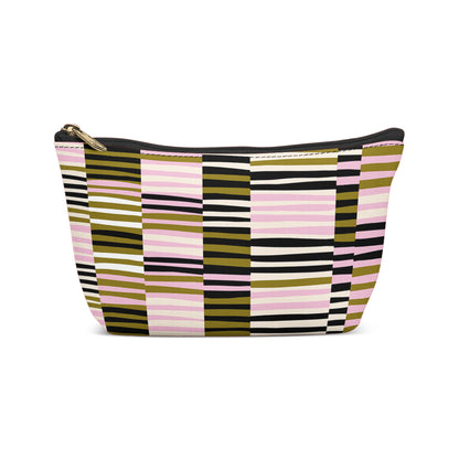 Retro Green Modern Pattern Makeup Bag