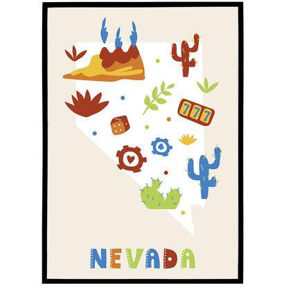 Nevada, Travel Poster