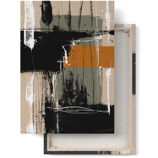 Painted Modern Abstract Art Canvas Print