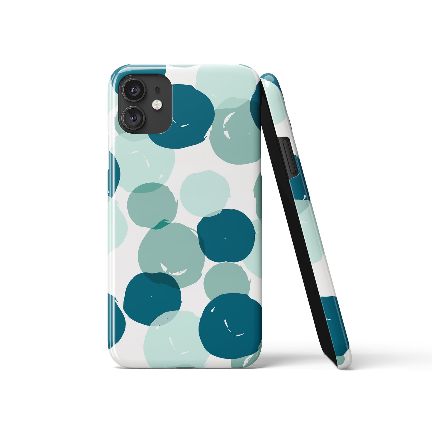 Mint Geometric Pattern iPhone Case