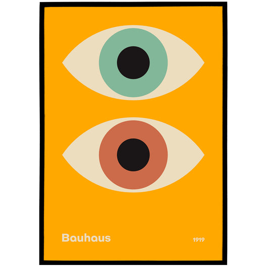 Minimalist Bauhaus 1919 Poster