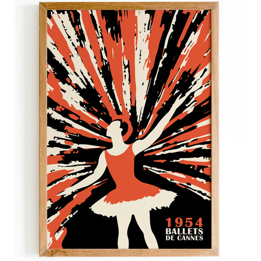 Vintage Ballets de Cannes Poster